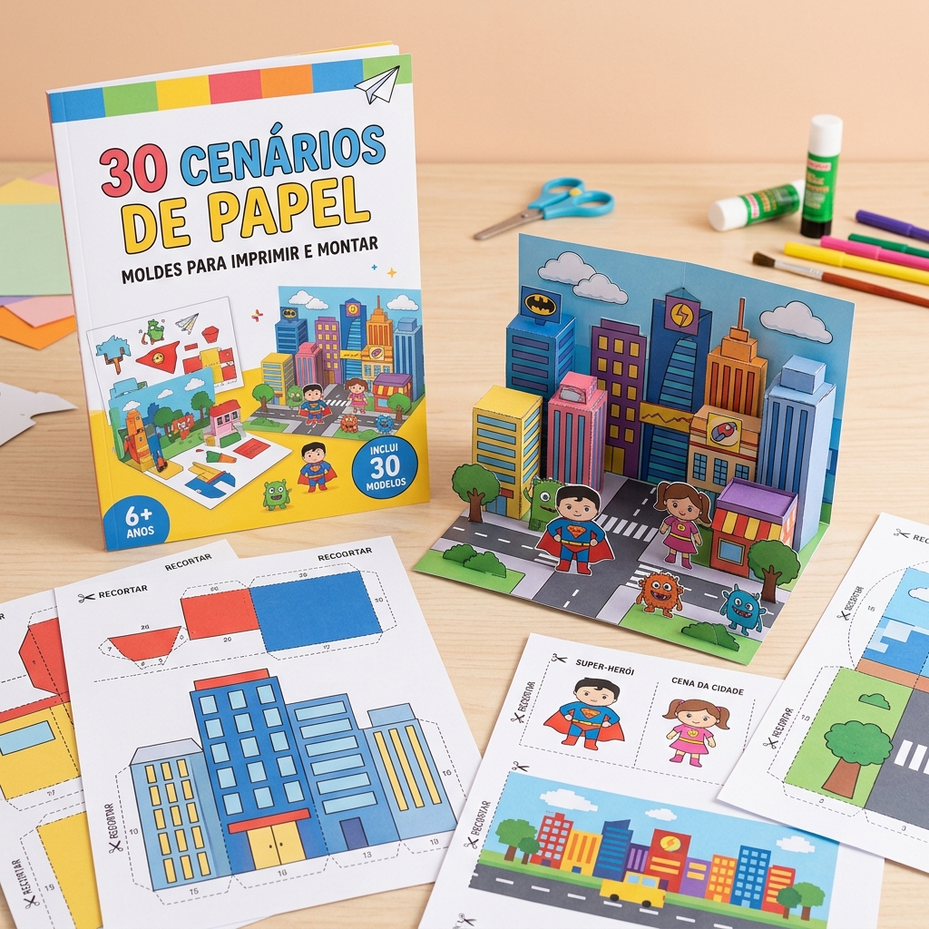 Mockup do PDF 30 Cenários de Papel em Português