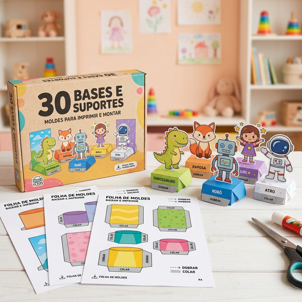 Mockup do PDF 30 Bases e Suportes de Papel em Português