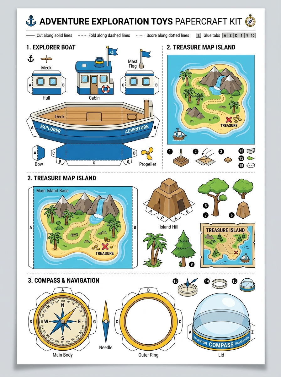 Cenários e mapas de aventura para brincar